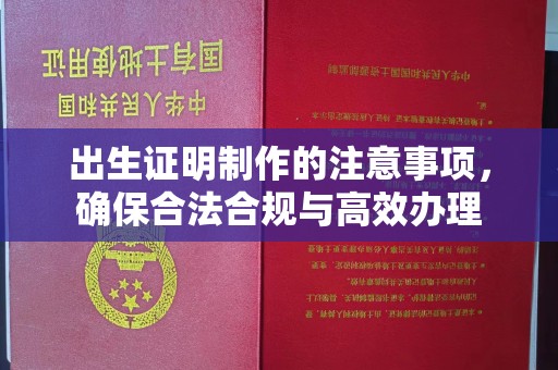 印台出生证明制作的注意事项，确保合法合规与高效办理